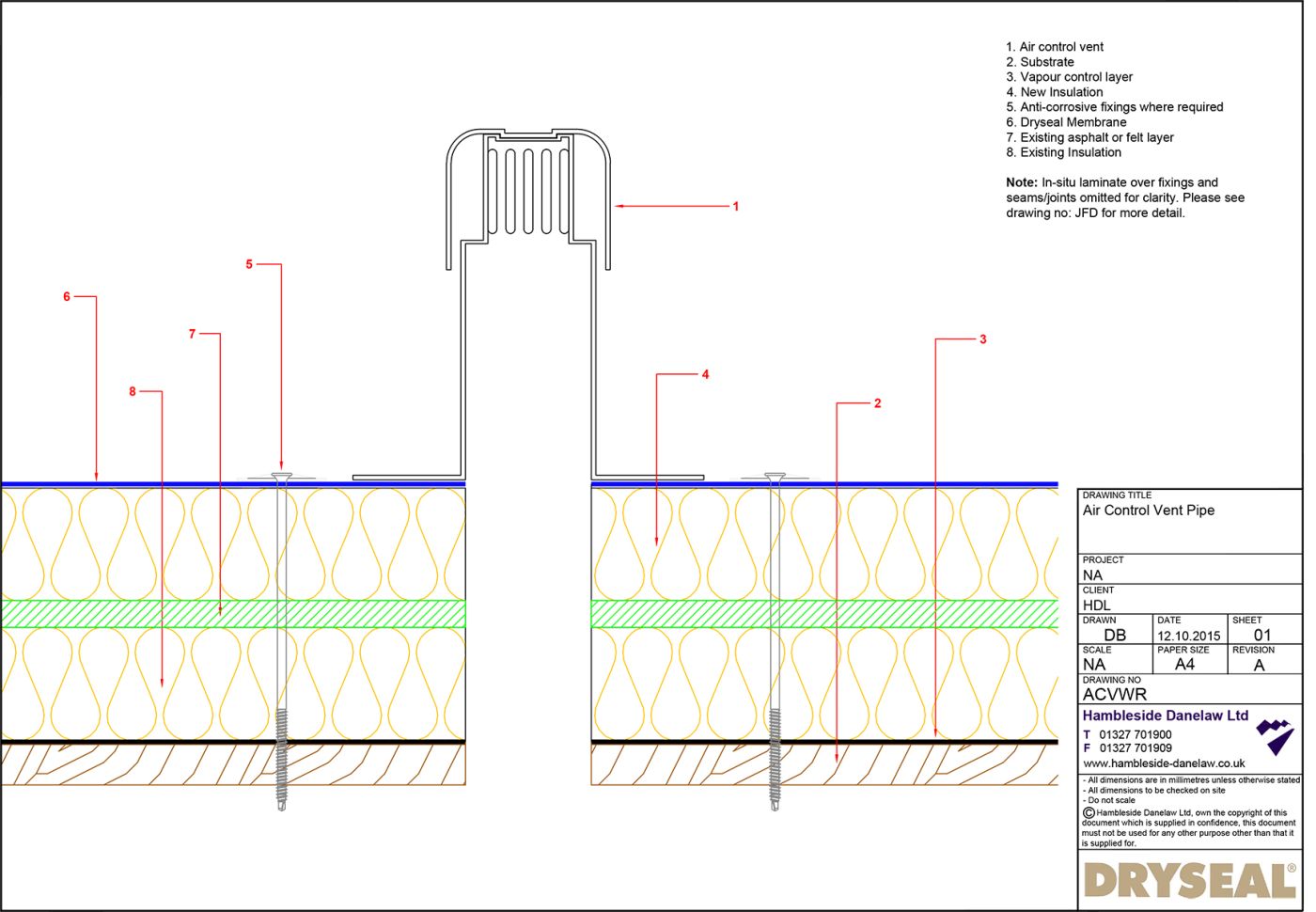 Dryseal Drawing Air Control Vent Detail