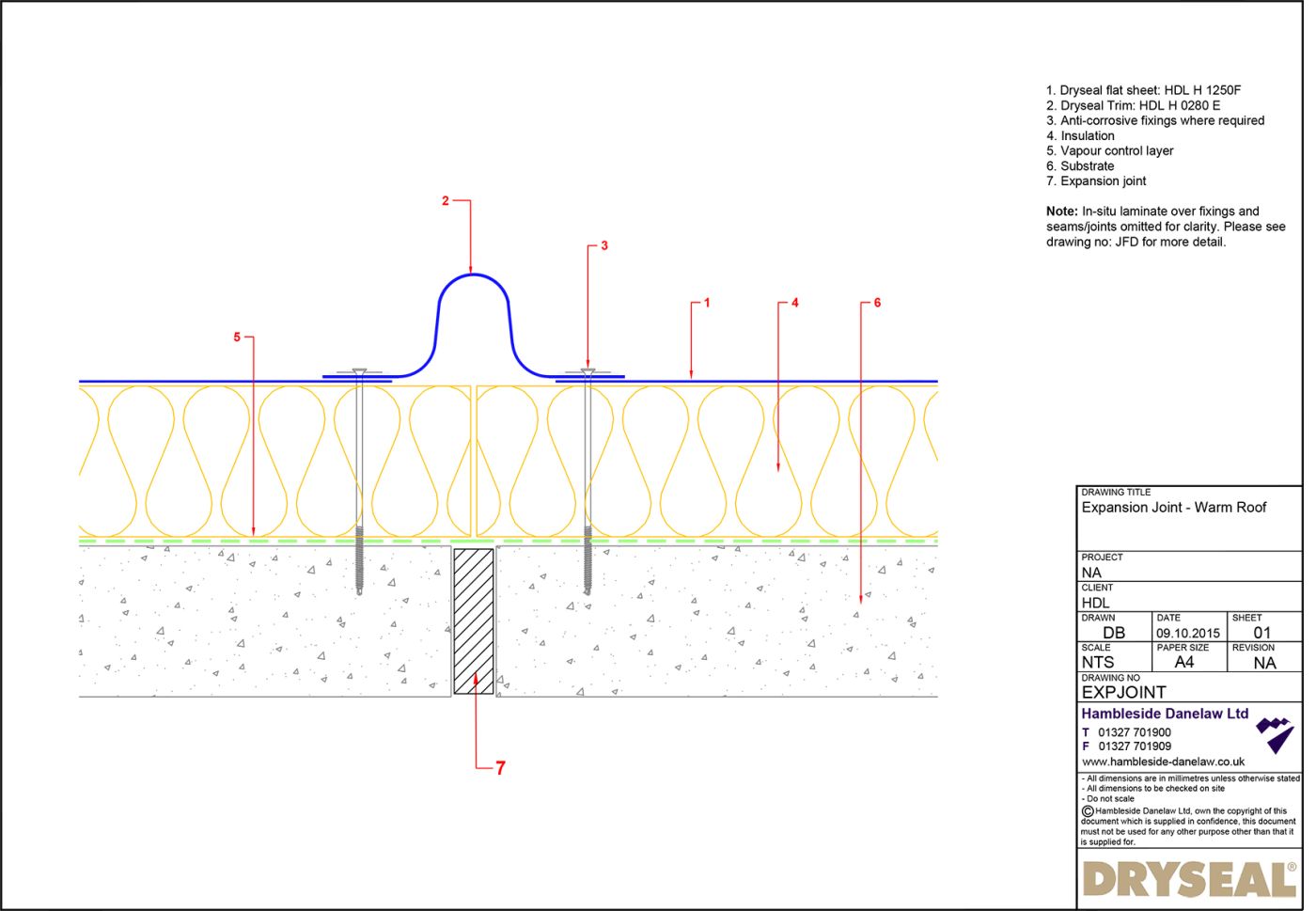 Dryseal Drawing Expansion Joint