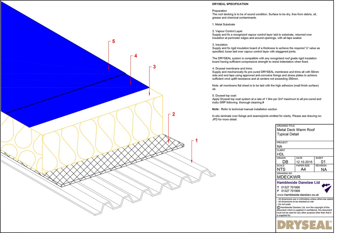 Metal Deck Warm Roof Dryseal Roofing