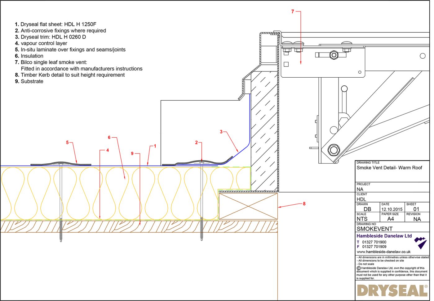 Dryseal Drawing Smoke Vent Detail