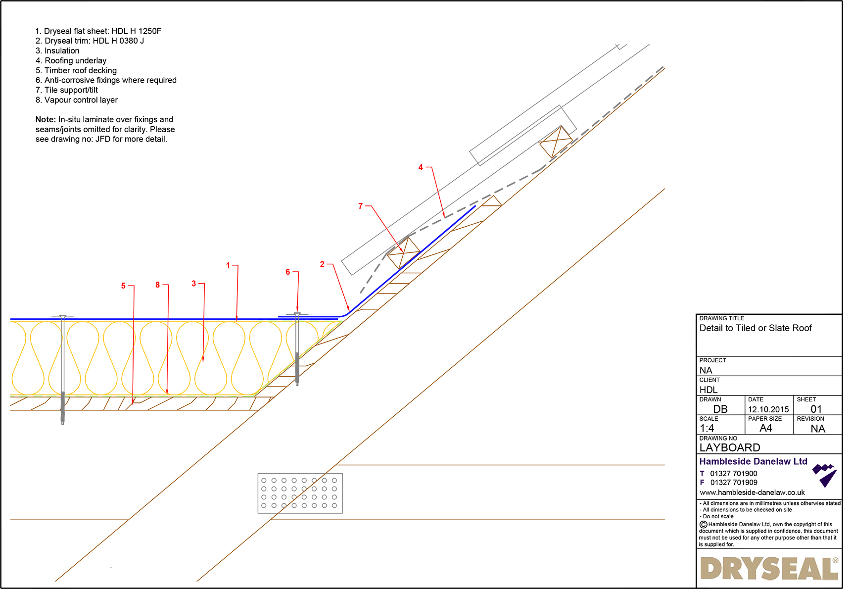 Layboard Detail Dryseal Roofing