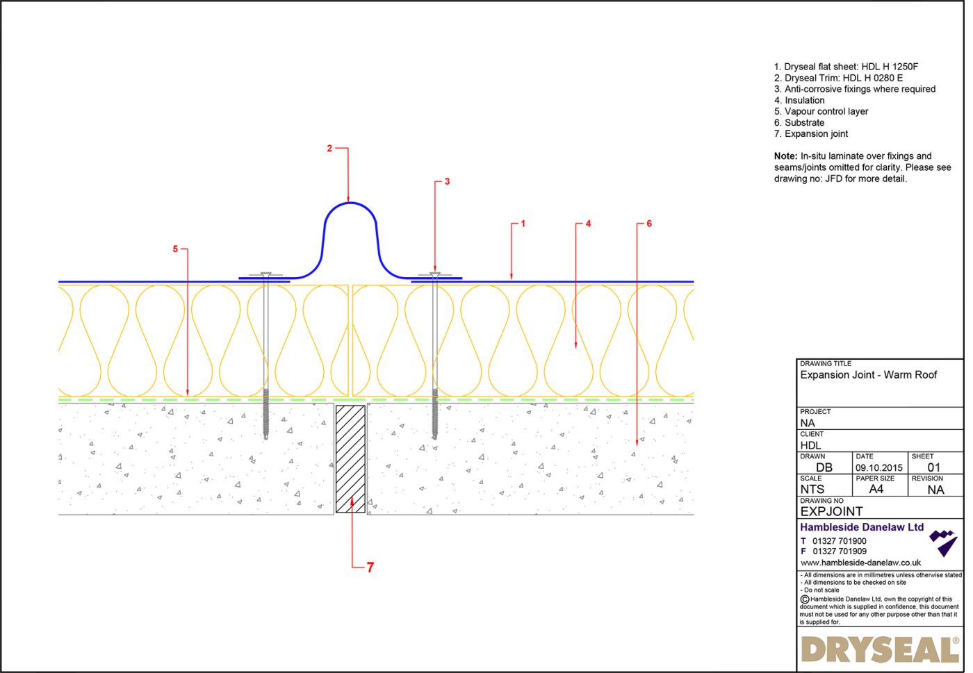 Dryseal Drawing Expansion Joint