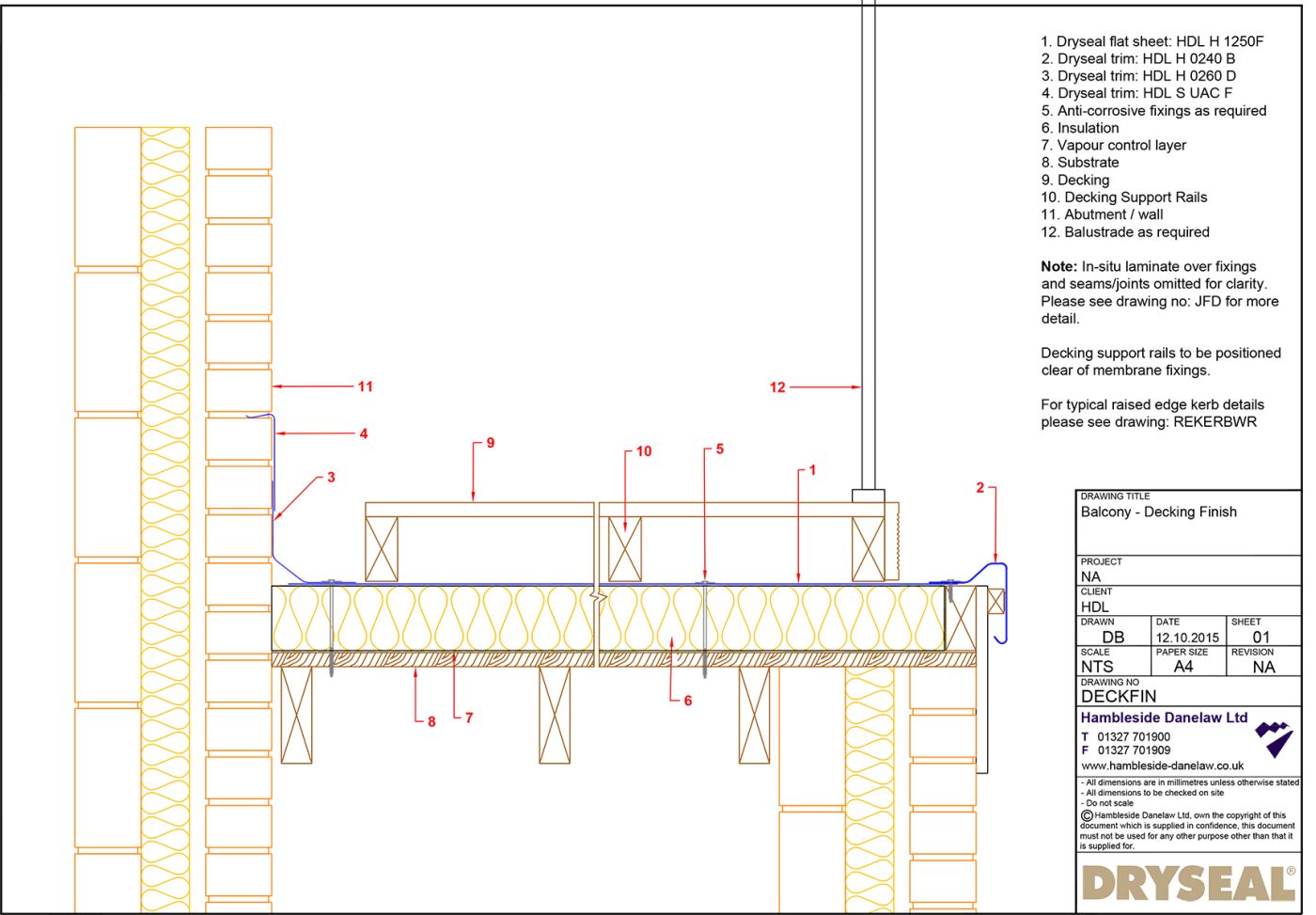Dryseal Drawing Balcony Decking Finish